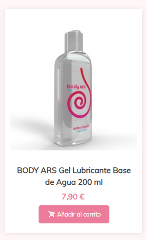 BODY ARS Gel Lubricante Base de Agua 200 ml